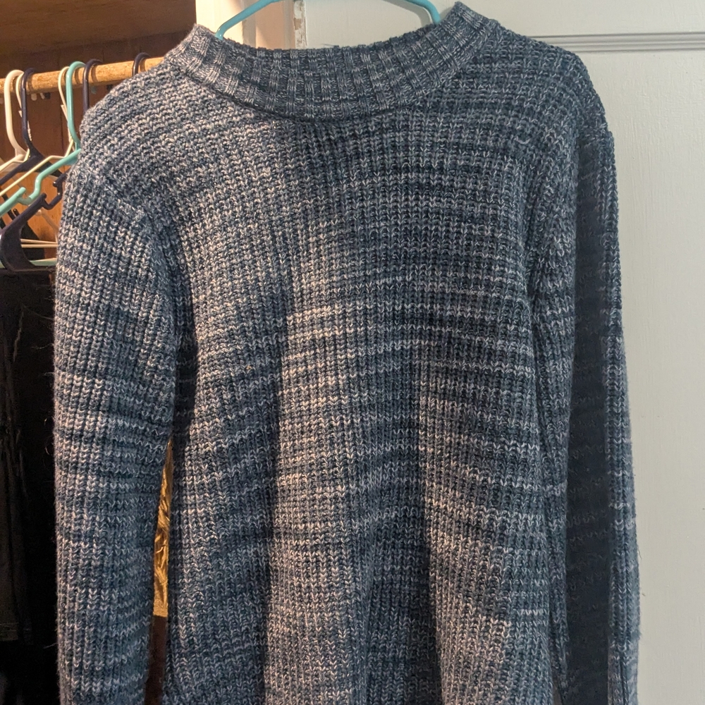 Dip Blue Crewneck Sweater Cozy Knit